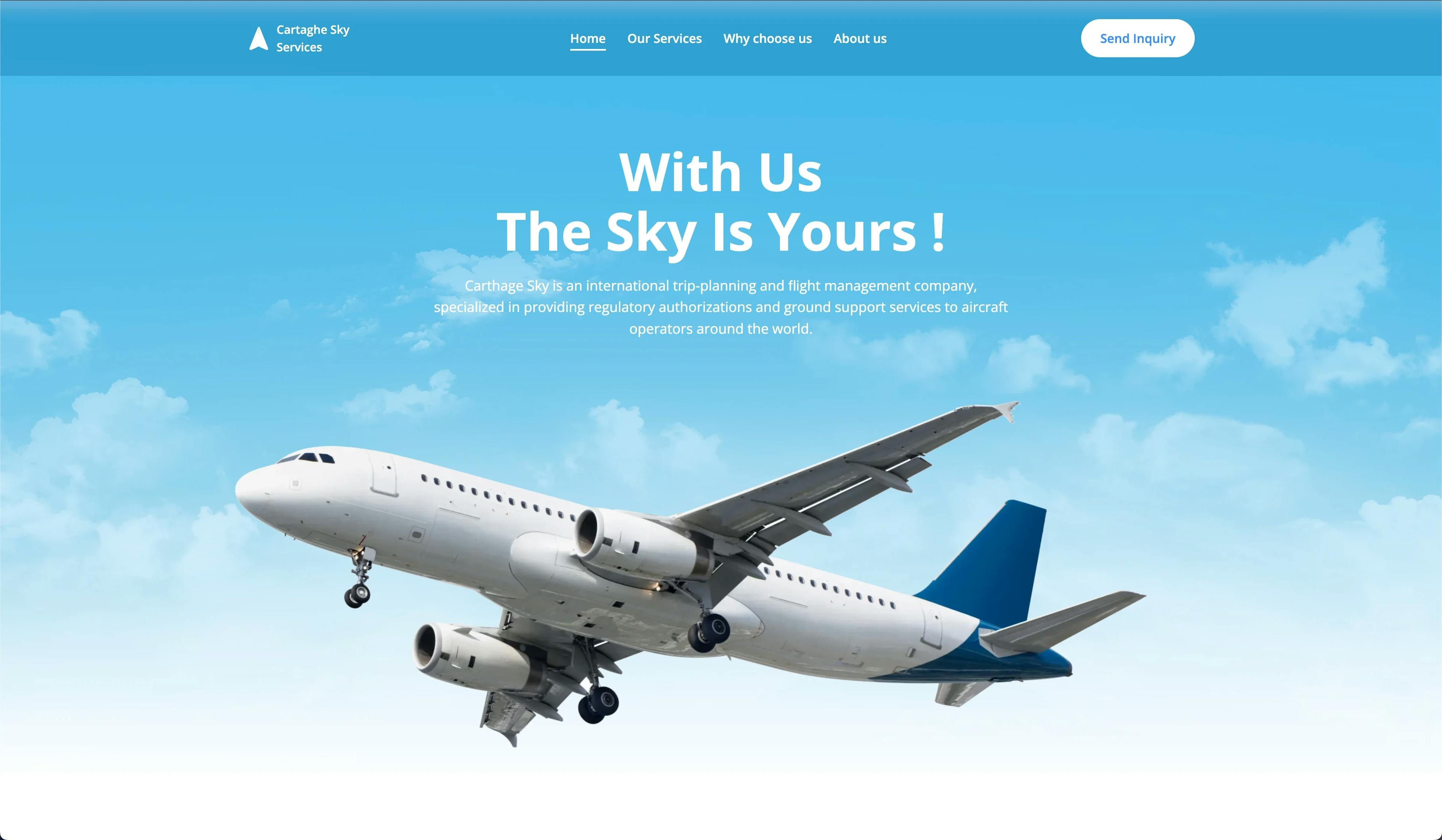 airplane website private jet